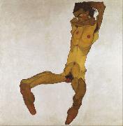 Egon Schiele Seated Male Nude (mk12) oil